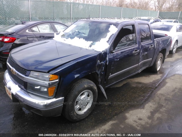 1GCCS139688143653 - 2008 CHEVROLET COLORADO BLUE photo 2