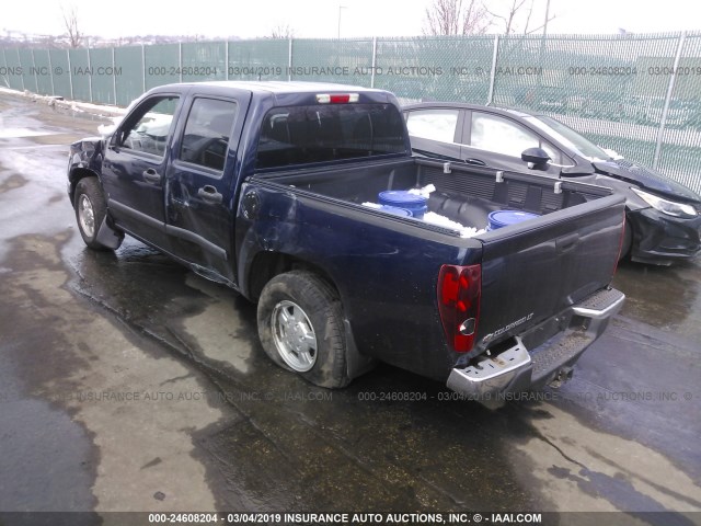 1GCCS139688143653 - 2008 CHEVROLET COLORADO BLUE photo 3