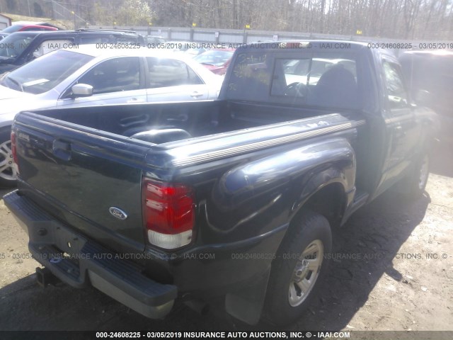 1FTYR10C5YPA49528 - 2000 FORD RANGER BLUE photo 4