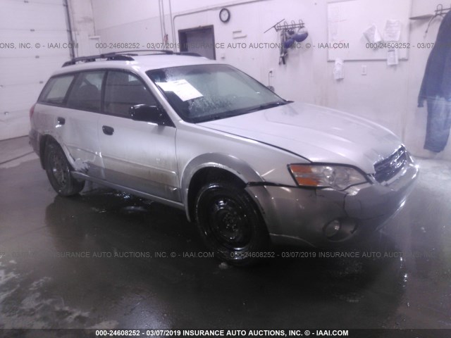 4S4BP61CX67335245 - 2006 SUBARU LEGACY OUTBACK 2.5I SILVER photo 1