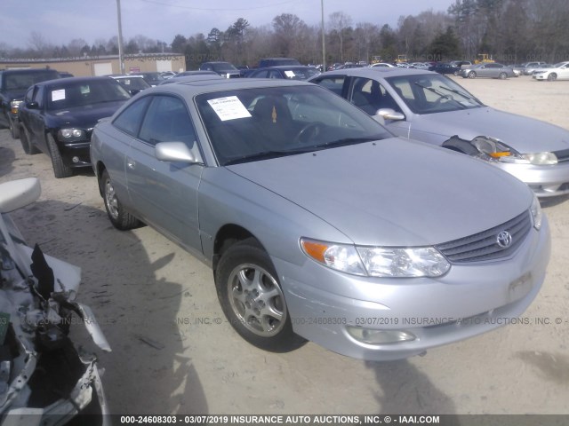 2T1CE22P12C012316 - 2002 TOYOTA CAMRY SOLARA SE SILVER photo 1