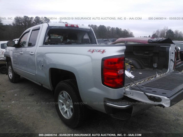 1GCVKREH5HZ315046 - 2017 CHEVROLET SILVERADO K1500 LT SILVER photo 3