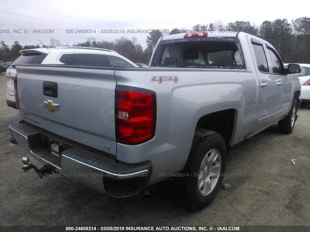 1GCVKREH5HZ315046 - 2017 CHEVROLET SILVERADO K1500 LT SILVER photo 4