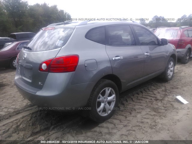 JN8AS5MT1AW505354 - 2010 NISSAN ROGUE S/SL/KROM GRAY photo 4