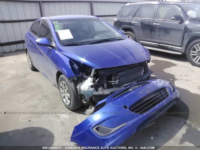 KMHCT4AE6DU575929 - 2013 HYUNDAI ACCENT GLS/GS BLUE photo 1