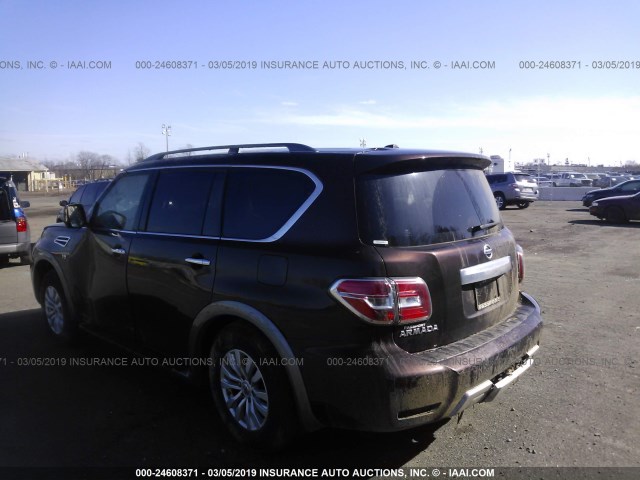 JN8AY2NC5H9507645 - 2017 NISSAN ARMADA SV/SL/PLATINUM Champagne photo 3