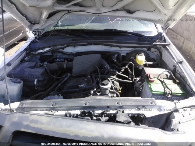 5TETX22N67Z435323 - 2007 TOYOTA TACOMA ACCESS CAB თეთრი ფოტო 10
