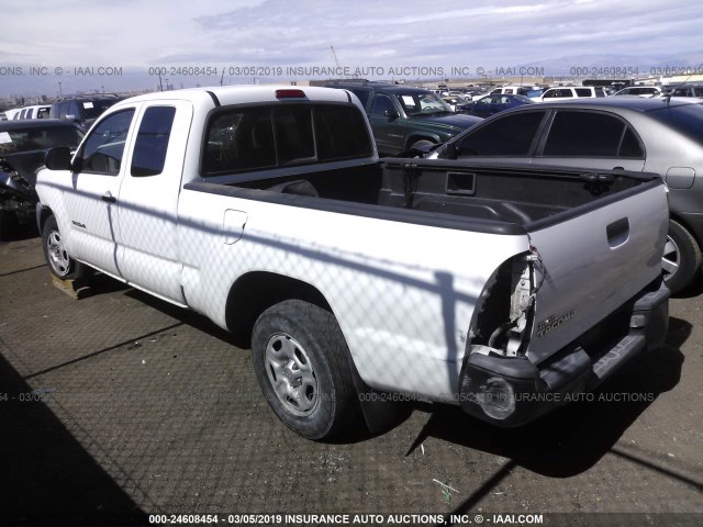 5TETX22N67Z435323 - 2007 TOYOTA TACOMA ACCESS CAB თეთრი ფოტო 3