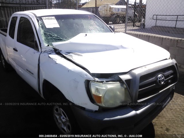 5TETX22N67Z435323 - 2007 TOYOTA TACOMA ACCESS CAB თეთრი ფოტო 6