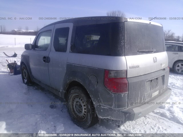 5J6YH27344L008530 - 2004 HONDA ELEMENT LX SILVER photo 3