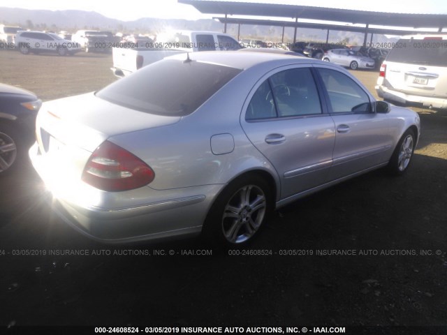 WDBUF56J66A862766 - 2006 MERCEDES-BENZ E 350 SILVER photo 4