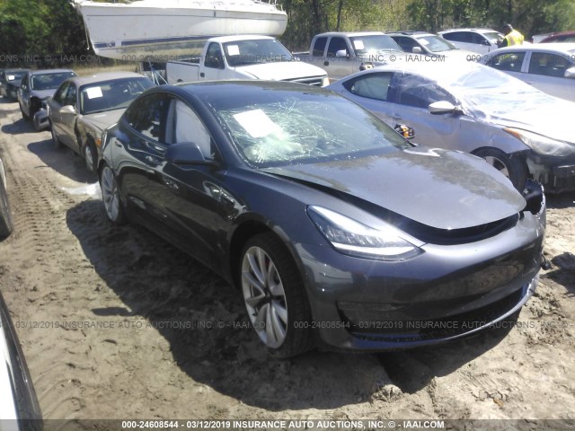 5YJ3E1EB5JF074421 - 2018 TESLA MODEL 3 GRAY photo 1