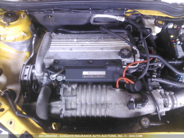 1G1AP14P667689807 - 2006 CHEVROLET COBALT SS SUPERCHARGED YELLOW photo 10