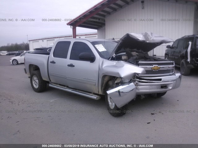 3GCPKSE7XDG346326 - 2013 CHEVROLET SILVERADO K1500 LT SILVER photo 1