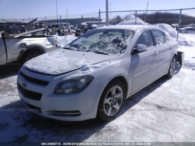 1G1ZC5EB1AF167089 - 2010 CHEVROLET MALIBU 1LT WHITE photo 2