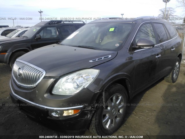 5GAKRBED3BJ229745 - 2011 BUICK ENCLAVE CXL BROWN photo 2