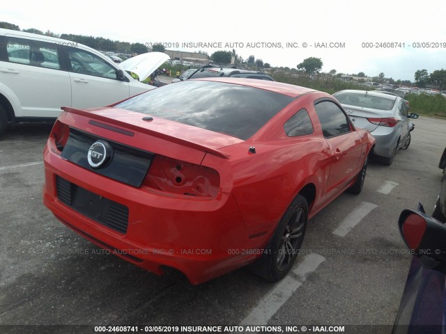 1ZVBP8CFXE5258357 - 2014 FORD MUSTANG GT RED photo 4