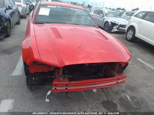 1ZVBP8CFXE5258357 - 2014 FORD MUSTANG GT RED photo 6