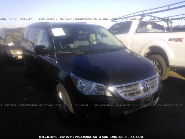 2V4RW3DG3BR717313 - 2011 VOLKSWAGEN ROUTAN SE BLACK photo 1