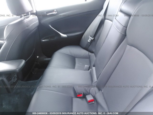 JTHBK262392093829 - 2009 LEXUS IS 250 WHITE photo 8