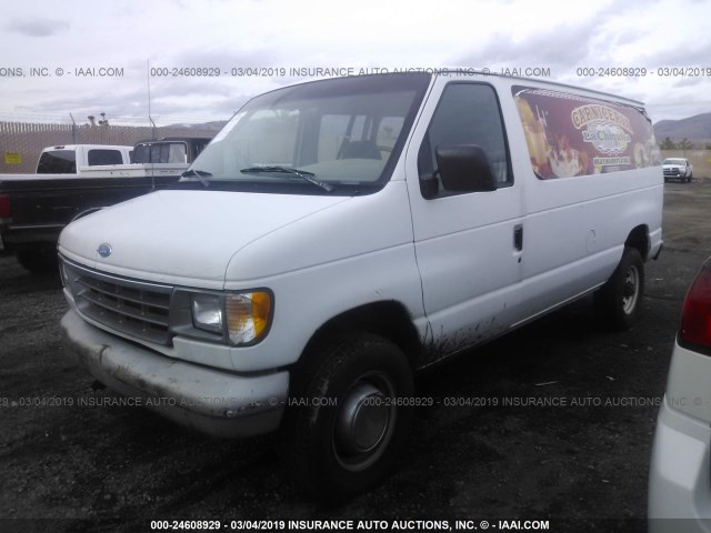 1FTJE34H1RHB35686 - 1994 FORD ECONOLINE E350 VAN WHITE photo 2