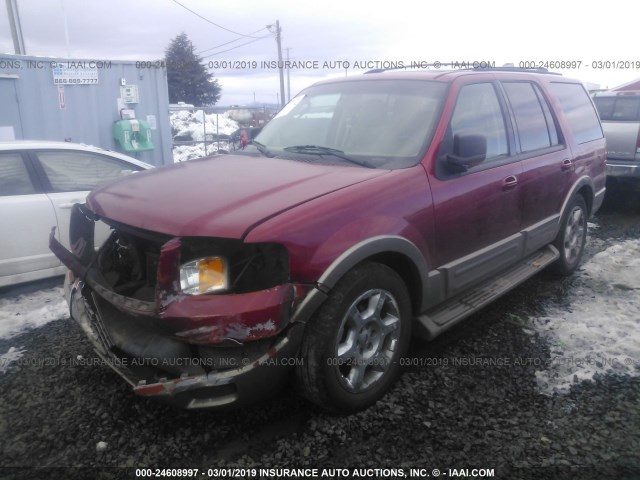 1FMFU18L54LA73982 - 2004 FORD EXPEDITION EDDIE BAUER RED photo 2