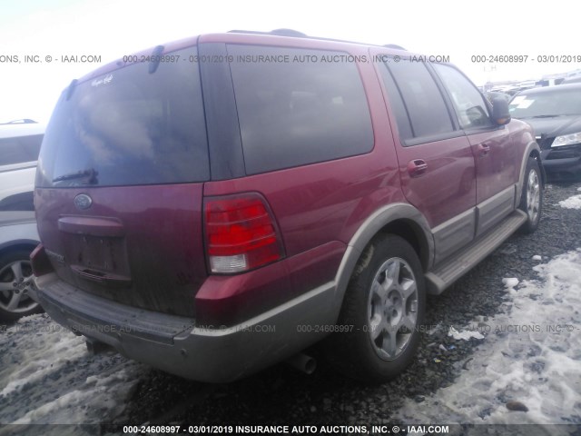 1FMFU18L54LA73982 - 2004 FORD EXPEDITION EDDIE BAUER RED photo 4