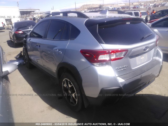 JF2GTADC4JH222559 - 2018 SUBARU CROSSTREK PREMIUM SILVER photo 3