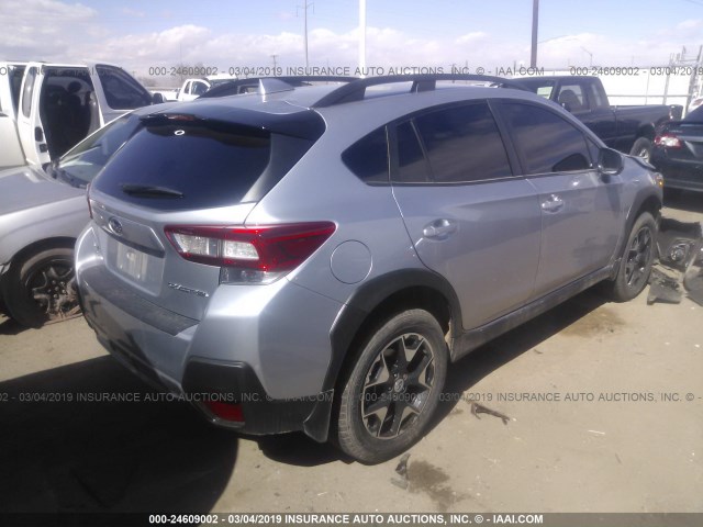 JF2GTADC4JH222559 - 2018 SUBARU CROSSTREK PREMIUM SILVER photo 4