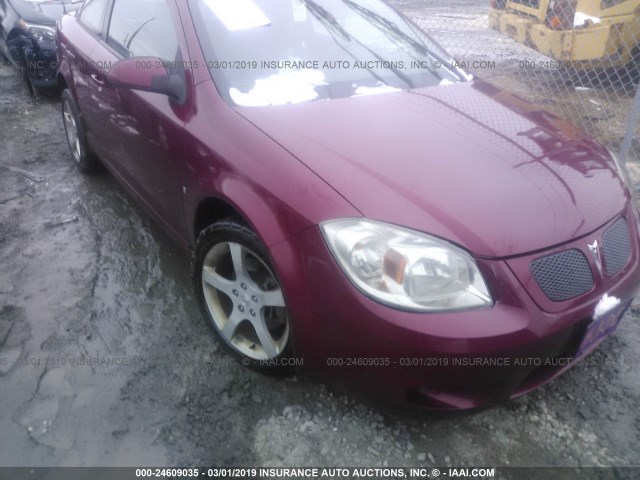 1G2AN15B677400933 - 2007 PONTIAC G5 GT MAROON photo 1