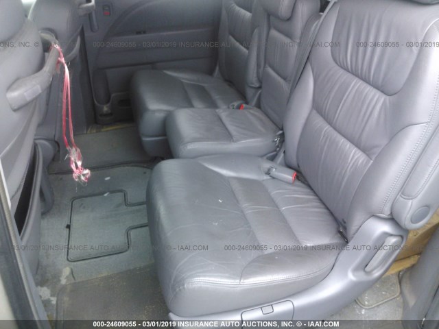 5FNRL38776B003425 - 2006 HONDA ODYSSEY EXL SILVER photo 8