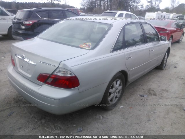 4T1BF28B74U383700 - 2004 TOYOTA AVALON XL/XLS SILVER photo 4