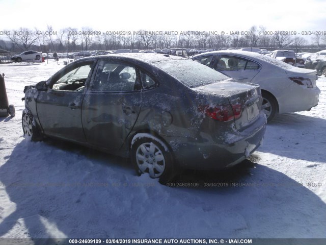 KMHDU46D98U497881 - 2008 HYUNDAI ELANTRA GLS/SE/LIMITED GRAY photo 3