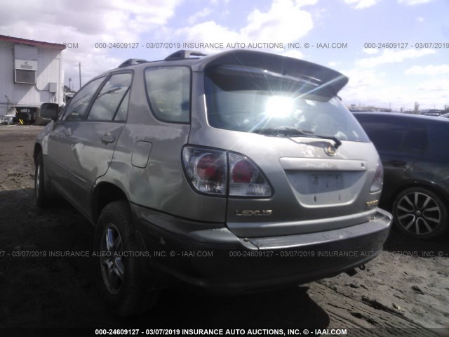 JT6HF10U9Y0143381 - 2000 LEXUS RX 300 GRAY photo 3