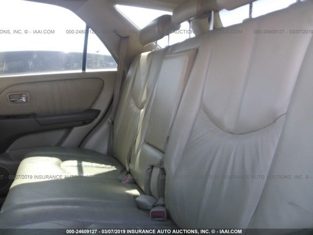 JT6HF10U9Y0143381 - 2000 LEXUS RX 300 GRAY photo 8