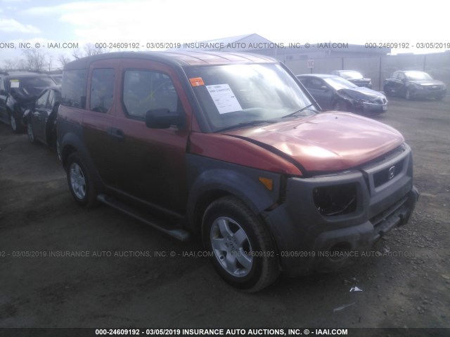 5J6YH28553L036674 - 2003 HONDA ELEMENT EX ORANGE photo 1