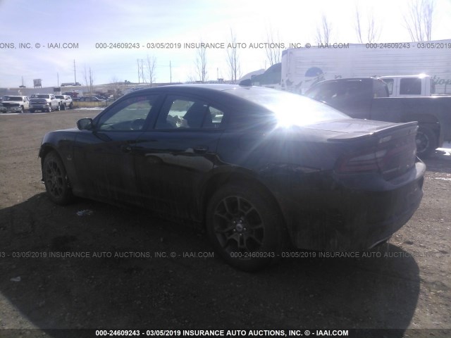 2C3CDXJG8JH285442 - 2018 DODGE CHARGER GT BLACK photo 3