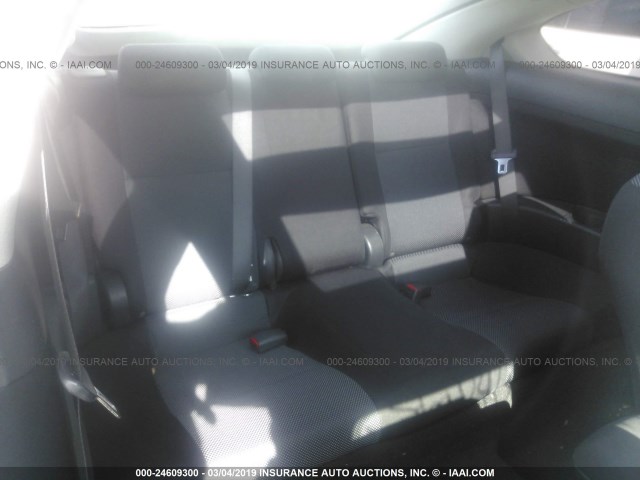 JTKDE167580224012 - 2008 TOYOTA SCION TC WHITE photo 8