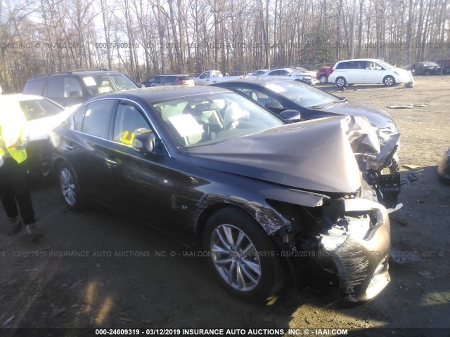 JN1BV7AR8FM421484 - 2015 INFINITI Q50 PREMIUM/SPORT Dark Brown photo 1