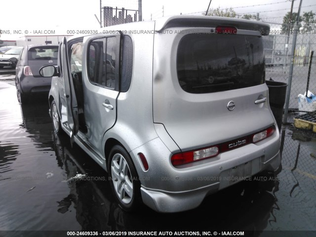 JN8AZ28R89T119844 - 2009 NISSAN CUBE S/SL SILVER photo 3