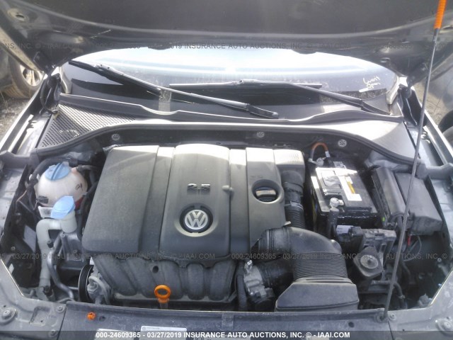 1VWBH7A30DC004909 - 2013 VOLKSWAGEN PASSAT SE GRAY photo 10