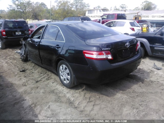 4T1BF3EK5AU535933 - 2010 TOYOTA CAMRY SE/LE/XLE BLACK photo 3