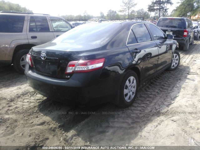 4T1BF3EK5AU535933 - 2010 TOYOTA CAMRY SE/LE/XLE BLACK photo 4