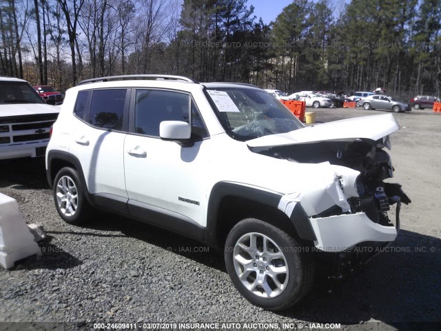 ZACCJBBT9GPE36475 - 2016 JEEP RENEGADE LATITUDE WHITE photo 1