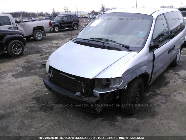 1C4GJ25392B550749 - 2002 CHRYSLER VOYAGER GRAY photo 6