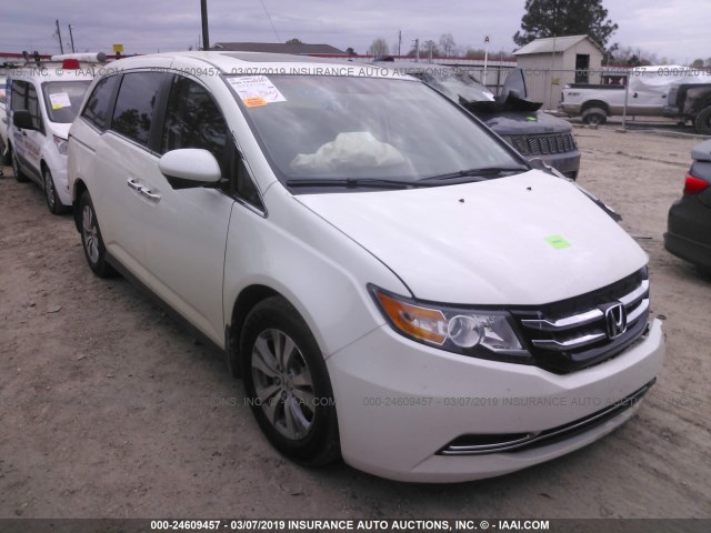 5FNRL5H66HB011568 - 2017 HONDA ODYSSEY EXL WHITE photo 1