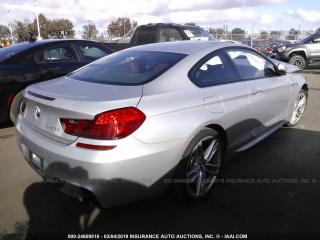 WBA6H1C50HD933043 - 2017 BMW 640 I SILVER photo 4