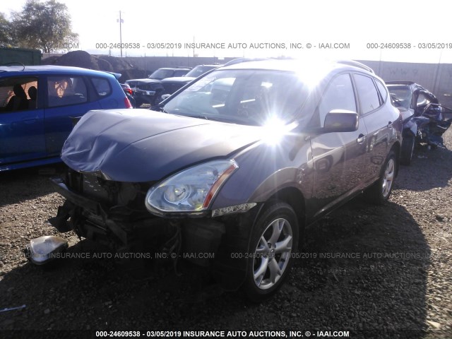 JN8AS58T89W055336 - 2009 NISSAN ROGUE S/SL Gris foto 2