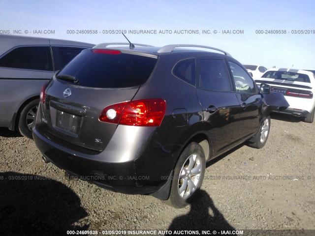 JN8AS58T89W055336 - 2009 NISSAN ROGUE S/SL Gris foto 4