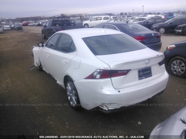 JTHBA1D23G5011514 - 2016 LEXUS IS 200T WHITE photo 3